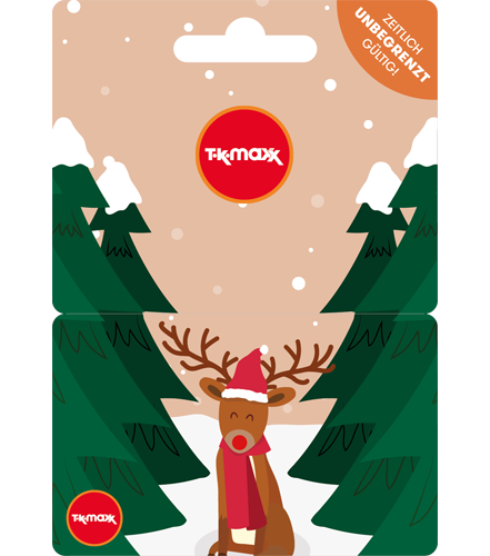 TK Maxx Festive Reindeer GC DE