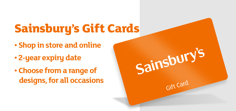 Sainsbury's Digital Gift Card - Send the Perfect Gift Digitally Banner Image